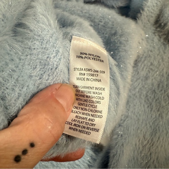 Altar'd State Sky Blue Crew Neck Sweater - Picture 7 of 15